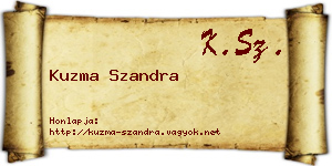 Kuzma Szandra névjegykártya